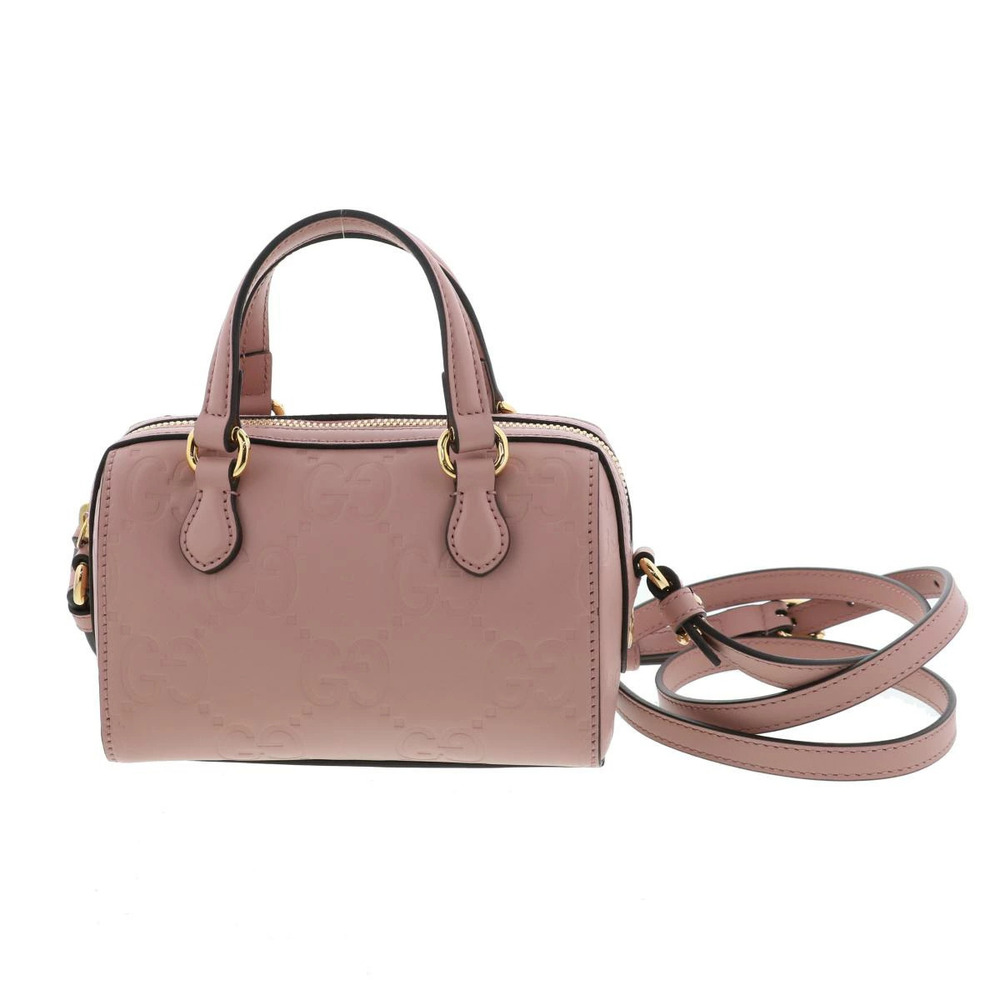 GUCCI GG Super Boston Bag Shoulder Messenger Pink bnwtN